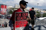 Los vegas workers on protest, Los vegas workers on protest, thousands of las vegas casino workers goes on strike, Caesar