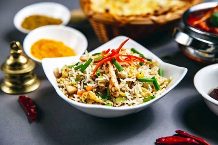 How to transform leftover rice into Curried Skillet Dish?