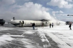 Delta aircraft Toronto Airport injured, Delta aircraft Toronto Airport news, delta aircraft flips upside down on landing at toronto airport, Airlines