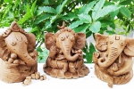 which clay is used for making ganesha, prepare ganesh idol at home, how to make eco friendly ganesh idol from clay at home, Ganesh chaturthi