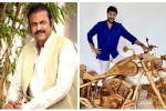 birthday, birthday, mohan babu gifts chiranjeevi a customized wooden bike on his birthday, Samantha akkineni