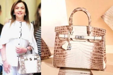 Nita Ambani's Crocodile Skin Handbag Worth Rs 2.6 Cr, Studded with 240 Diamonds Goes Viral Nita Ambani's Crocodile Skin Handbag Worth Rs 2.6 Cr, Studded with 240 Diamonds Goes Viral