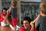 Novak Djokovic tweet, Novak Djokovic, is tennis star novak djokovic a devotee of lord krishna this viral pic with his kids is a proof, Novak djokovic