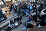 Reuters journalists, Myanmar, dozens protest against jailing of reuters reporters, Mb testified