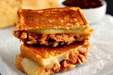 Shredded Chicken Cheese Sandwich Recipe