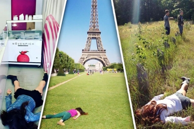 This Woman Hate Selfies, so She Decides to Click Pictures of Herself “Lying Dead” All Around the World This Woman Hate Selfies, so She Decides to Click Pictures of Herself “Lying Dead” All Around the World